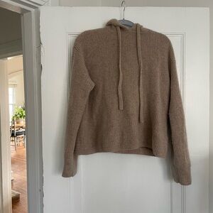 Quince Tan Cashmere Hoodie